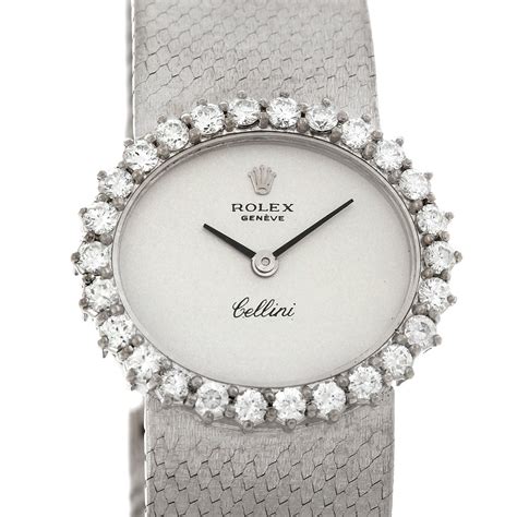 cellini rolex white gold ladies vintage|rolex cellini ladies 18k gold.